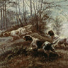 Canvas Art Print Three Setters Afield Nature subject by Renoir Pierre-Auguste Fine Art Print quality 
