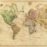 Canvas Art Print World, 1831 Maps subject by Marc Franz Fine Art Print quality 