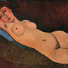 Canvas Art Print Reclining Nude Blue Cushion Museum subject by Monet Claude Fine Art Print quality 