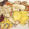 Canvas Art Print Two Girls Lying Entwined Museum subject by Titian Fine Art Print quality 