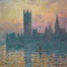 Canvas Art Print The Houses of Parliament, Sunset, 1903 Museum subject by Munch Edvard Fine Art Print quality 