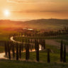 Tuscany Evening travel canvas art print by Kokdemir Dogan featuring scenic landscape and warm tones, perfect for home decor.