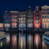 Canvas Art Print Amsterdam colors Coastal subject by Meikle de Vlas Petra Fine Art Print quality 