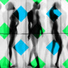 Feeling at Home Body Language 100 fantasy canvas art print by Degryse Michelle featuring vibrant, surreal abstract shapes and colors.