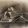 Canvas Art Print Art Deco Nude - 15-08-22 Vintage subject by Pictufy Fine Art Print quality 