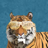 Hip Hop Tiger Nature canvas art print by Baig Mirza, featuring vibrant tiger and jungle scene on textured wall art.