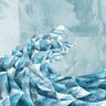 Canvas Art Print Geometric Metallic Silver Wave Abstract subject by Pictufy Fine Art Print quality 