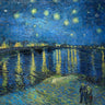Canvas Art Print The Starry Night Over The Rhone Museum subject by Pictufy Fine Art Print quality 