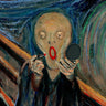 Canvas Art Print Screaming Make Up Contemporary subject by Dixon Colin Fine Art Print quality 