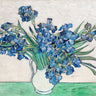 Canvas Art Print Vincent Van Gogh's Irises 1890 Museum subject by Deificus Emiliano Fine Art Print quality 