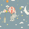 Canvas Art Print Elephant Dream Nightblue Childrens subject by Szabo Attila Fine Art Print quality 