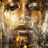 Canvas Art Print Woman liquid gold Modern subject by Hennen Marcus Fine Art Print quality 