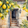 Canvas Art Print Lemontree Architecture subject by Monet Claude Fine Art Print quality 