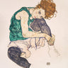 Canvas Art Print Seated Woman With Legs Drawn Up Museum subject by Monet Claude Fine Art Print quality 