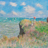 Canvas Art Print Cliff Walk At Pourville 1882 Museum subject by Atilla Pelin Fine Art Print quality 