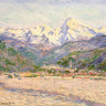 Canvas Art Print The Valley Nervia 1884 Landscape subject by Postolle Victor Fine Art Print quality 