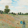 Canvas Art Print Poppy Field Near Argenteuil 1873 Floral subject by Anon Mughal 1813 Fine Art Print quality 