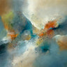 Aerial Garden abstract canvas art print by Fadda Maria Nella featuring vibrant, colorful floral and botanical design.