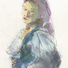 Canvas Art Print Woman traditional Sardinian dress World Culture subject by Anonymous Fine Art Print quality 