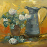 Canvas Art Print Flower pot with pitcher jar abstract Floral subject by Pace Enzo Fine Art Print quality 