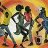 Canvas Art Print Multicoloured African Dance Figurative subject by Archivio Fine Art Print quality 