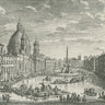 Canvas Art Print Navona Square Rome Italy Museum subject by Pollera Daniel Fine Art Print quality 