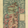 Canvas Art Print Ancient Map of Sardinia Island Decorative subject by Pollera Daniel Fine Art Print quality 