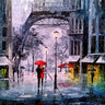 Canvas Art Print Paris, under the Eiffel Tower Modern subject by Bolokofsky Ronald Fine Art Print quality 