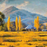 Canvas Art Print Amber Fields Landscape subject by Wiley Marta Fine Art Print quality 