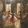 Kandinsky oil III music dance ballerinas canvas art print by Feeling at Home, featuring abstract ballerina figures on canvas.