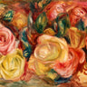 Canvas Art Print Roses 1912 Floral subject by Delacroix Eugene Fine Art Print quality 