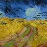 Canvas Art Print Wheat Field with Crows Landscape subject by Kandinsky Wassily Fine Art Print quality 
