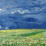 Canvas Art Print Wheatfield Under Thunder clouds Landscape subject by Kandinsky Wassily Fine Art Print quality 