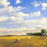 Canvas Art Print Meadow with Rocky Outcrops Landscape subject by Modigliani Amedeo Fine Art Print quality 
