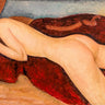 Canvas Art Print Reclining woman from the Back 1917 Abstract subject by Schiele Egon Fine Art Print quality 
