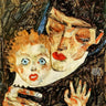Canvas Art Print Mother and Child 1912 Abstract subject by Curran Charles Courtney Fine Art Print quality 