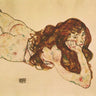 Canvas Art Print Girl on Her Stomach 1917 Abstract subject by Leighton Frederic Fine Art Print quality 