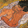 Schiele Egon Embrace Lovers 1917 abstract canvas art print by Feeling at home
