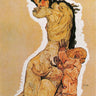 Mother and Child 1910 modern canvas art print by Schiele Egon, featuring a mother embracing her child