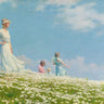 Summer 1906 playing with the children World Culture canvas art print by Curran Charles Courtney