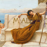 Canvas Art Print A Priestess Of Bacchus 1890 Museum subject by Godward John William Fine Art Print quality 