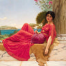 Canvas Art Print Leaning Against A Column 1901 Museum subject by Dufy Raoul Fine Art Print quality 