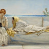 Canvas Art Print A Solicitation 1878 Seascape with women Museum subject by Constable John Fine Art Print quality 